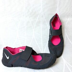 Nike Free Women's 10 Gym Gray Split Toe Strap Training Shoes 487788-004